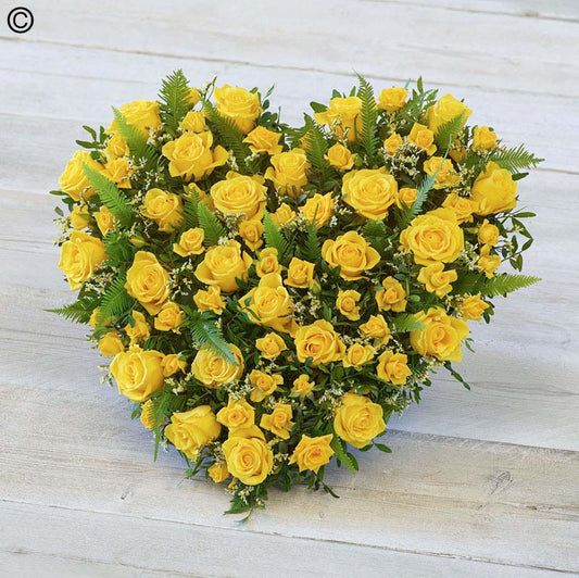 Yellow Delicate Heart
