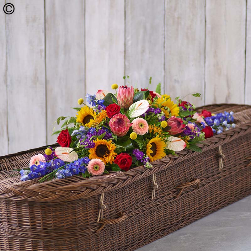 Vibrant Casket Spray