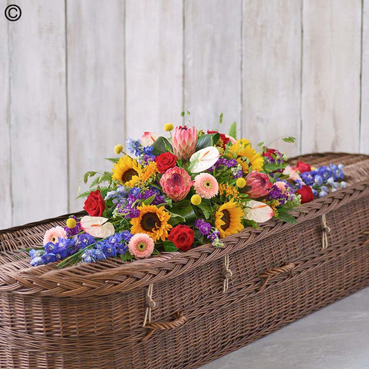 Vibrant Casket Spray