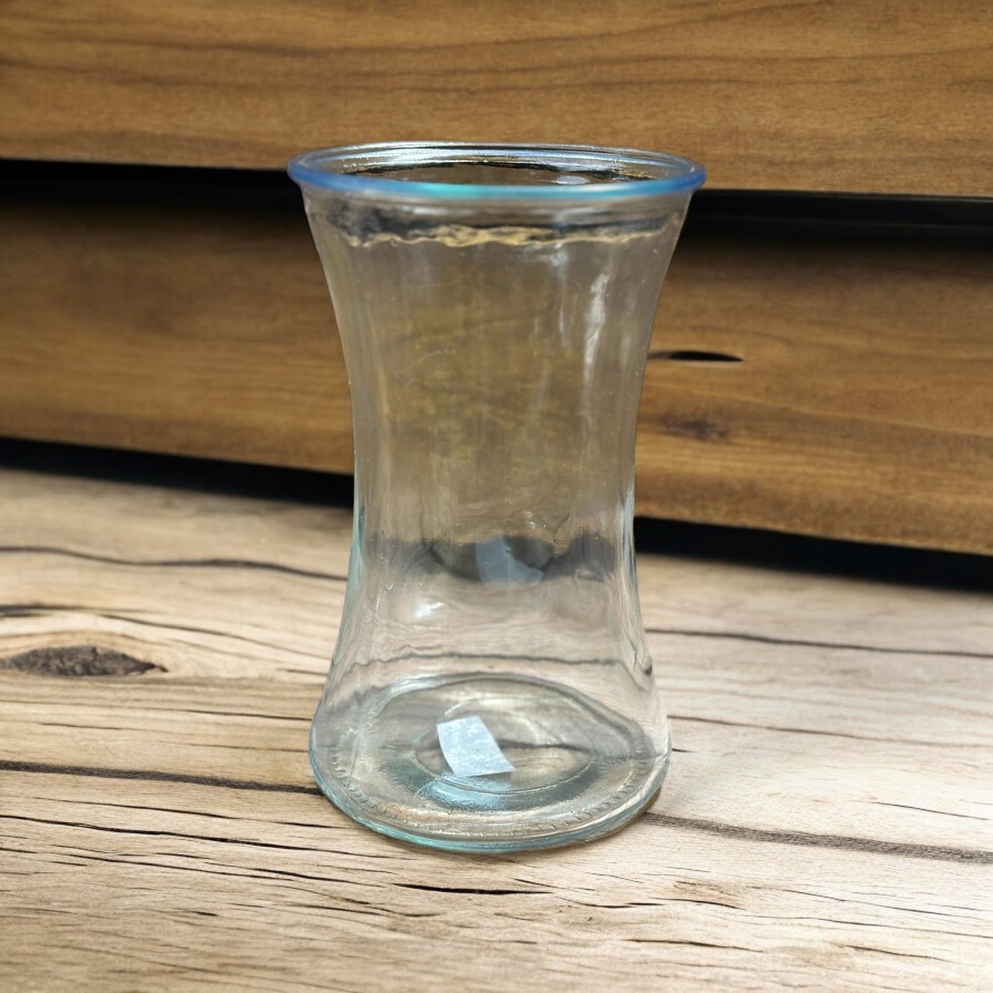 Graceful Curved Glass Vase